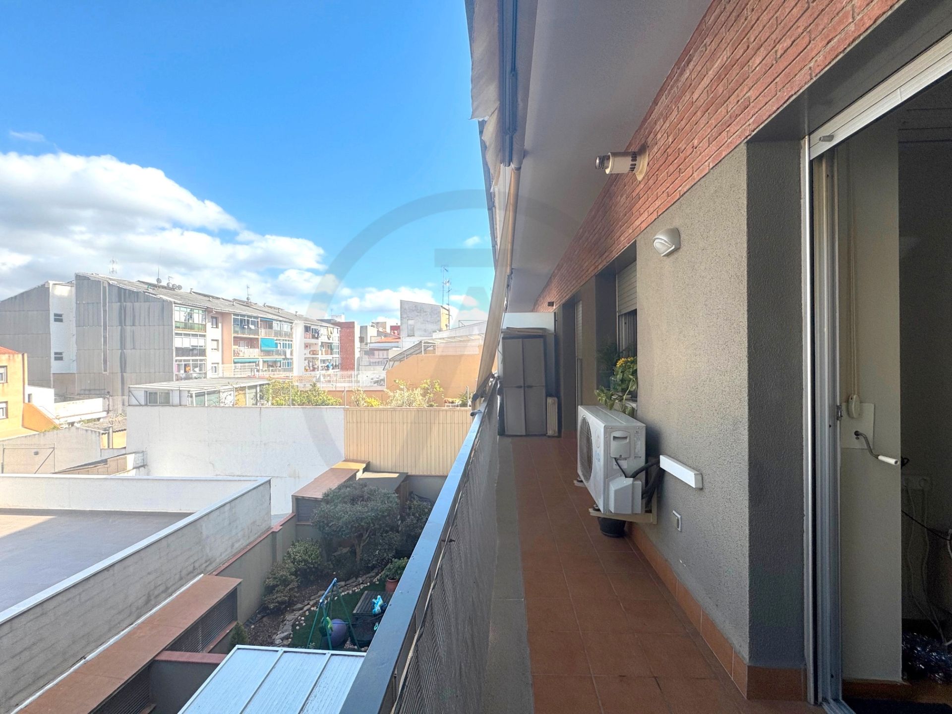 Balcony of Flat for sale in Terrassa  with Air Conditioner, Heating and Parquet flooring