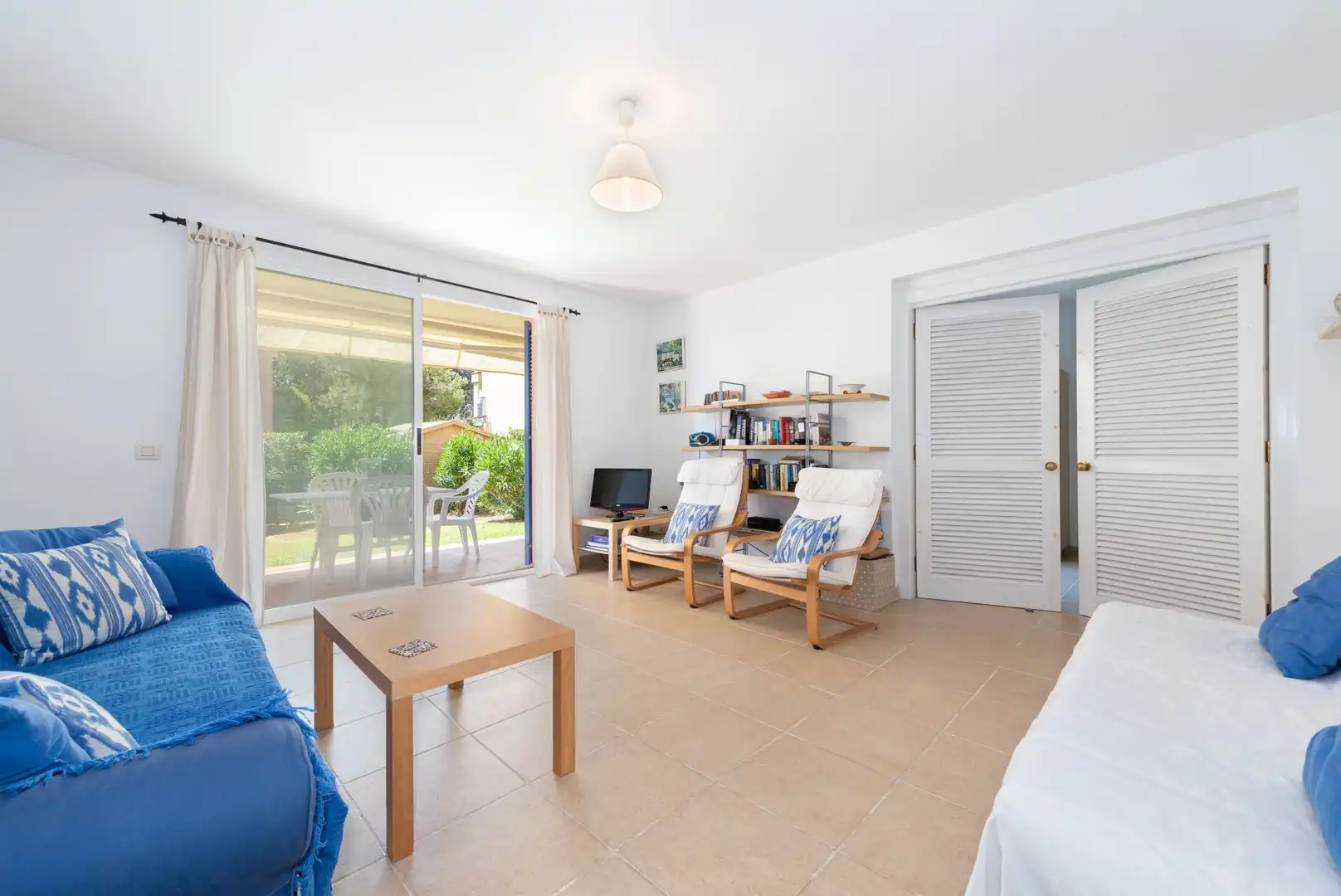 Sala de estar de Piso en venta en Pollença con Aire acondicionado, Jardín privado y Terraza