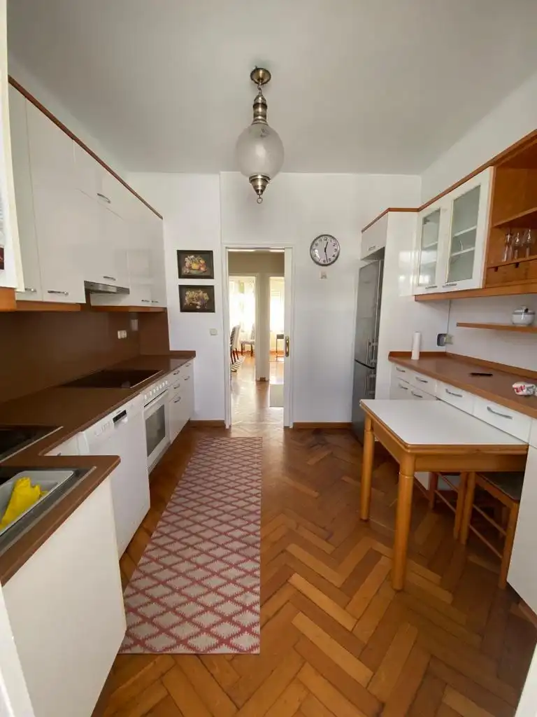 Kitchen of Flat for rent in Ferrol  with Heating, Parquet flooring and Furnished