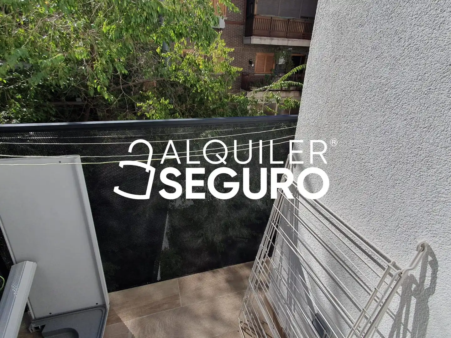 Balcony of Flat for rent in Madrid  with Air Conditioner, Heating and Terrace