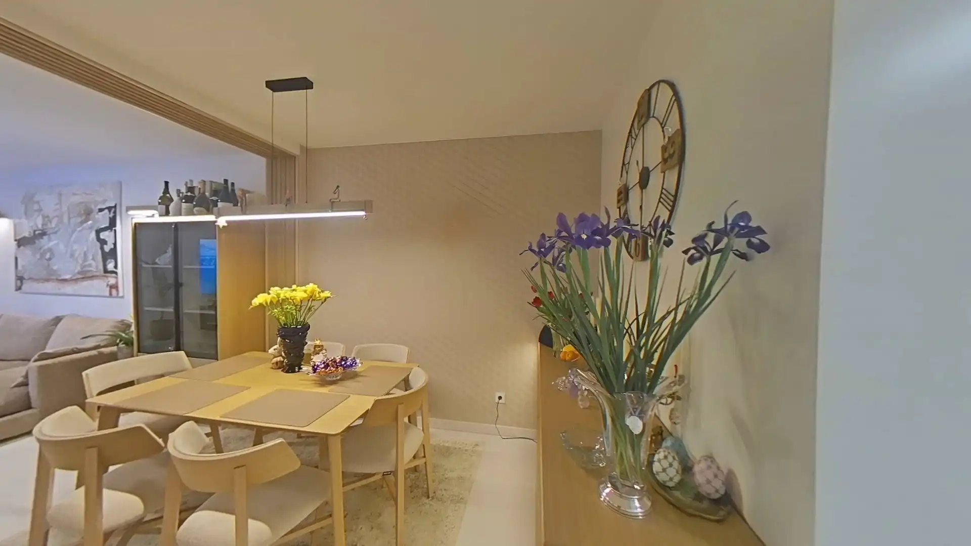 Menjador de Apartament en venda en San Pedro del Pinatar amb Aire condicionat, Moblat i Balcó