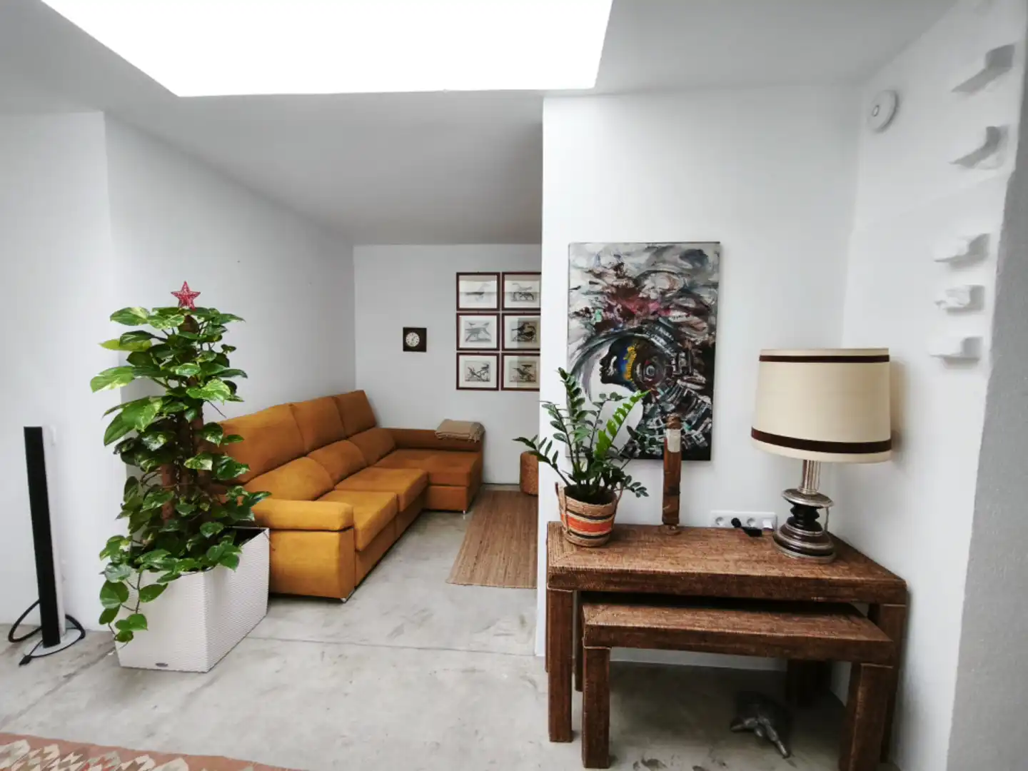 Living room of Detached homes for sale in Las Palmas de Gran Canaria  with Air Conditioner, Terrace and Furnished