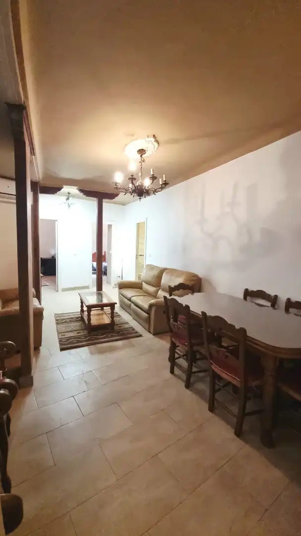 Wohnzimmer von Wohnung zur Miete in Málaga mit Möbliert