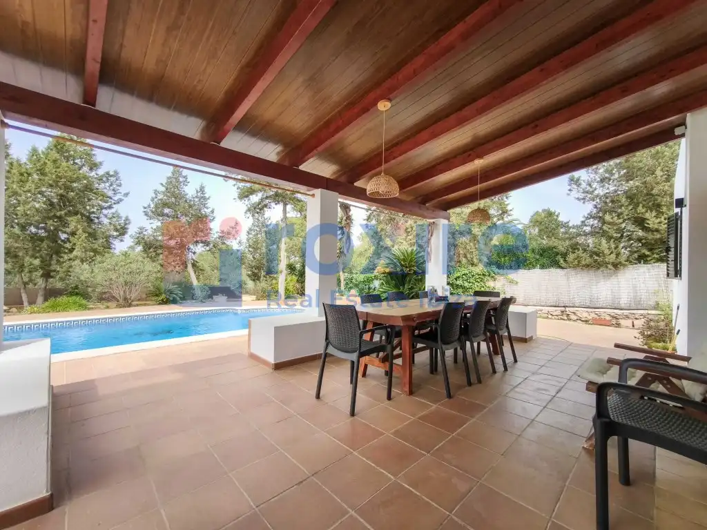 Exterior view of Houses for rent in Sant Antoni de Portmany  with Air Conditioner, Private garden and Terrace