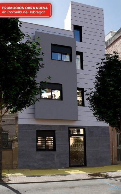 Vista exterior de Planta baixa en venda en Cornellà de Llobregat amb Calefacció, Jardí privat i Parquet