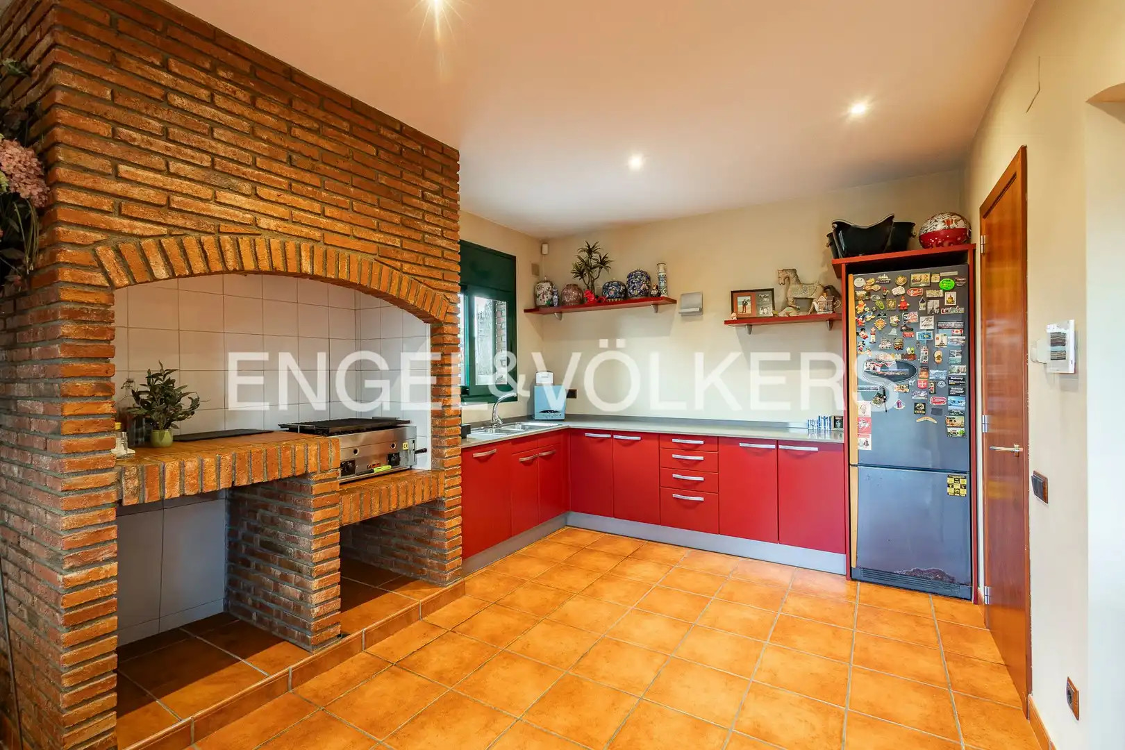 Kitchen of Houses for sale in Sant Cugat del Vallès  with Heating, Private garden and Parquet flooring