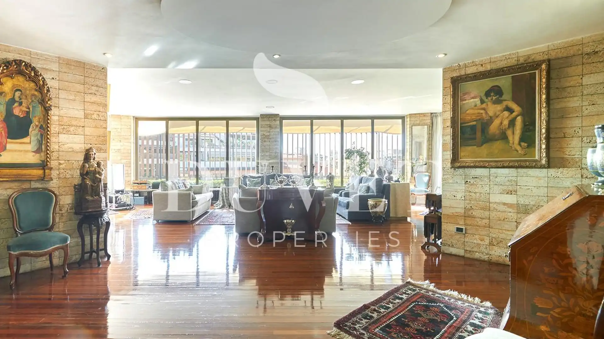 Sala de estar de Piso en venta en  Barcelona Capital con Aire acondicionado, Calefacción y Terraza