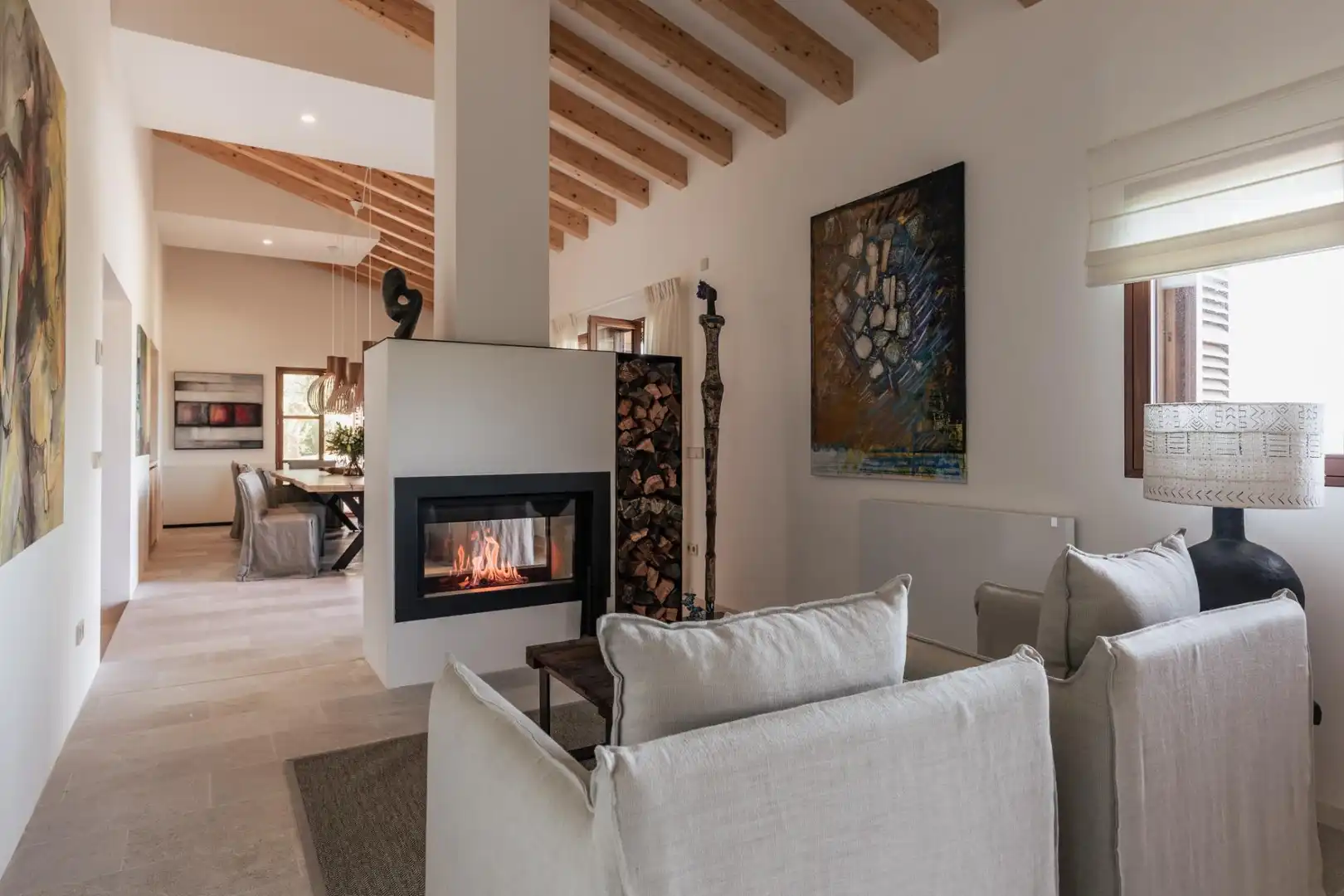Living room of Country homes for sale in Sant Llorenç des Cardassar  with Air Conditioner, Heating and Private garden