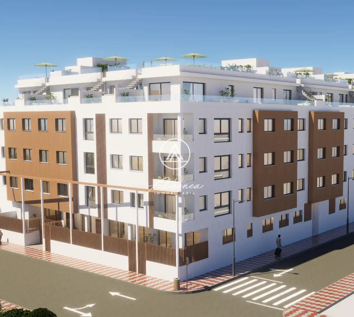 Vista exterior de Piso en venta en Roquetas de Mar