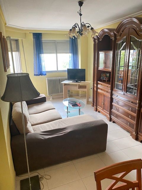 Living room of Flat for sale in Salamanca Capital  with Heating, Terrace and Furnished