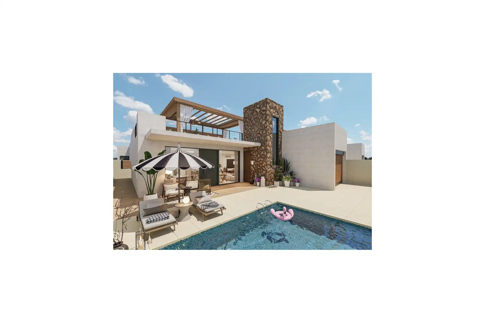 Swimming pool of Flat for sale in Fuente Álamo de Murcia  with Air Conditioner, Private garden and Terrace