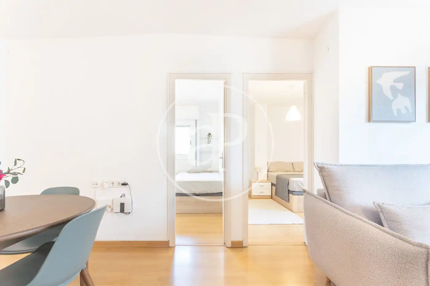 Sala de estar de Piso de alquiler en Barcelona con Amueblado y Balcón