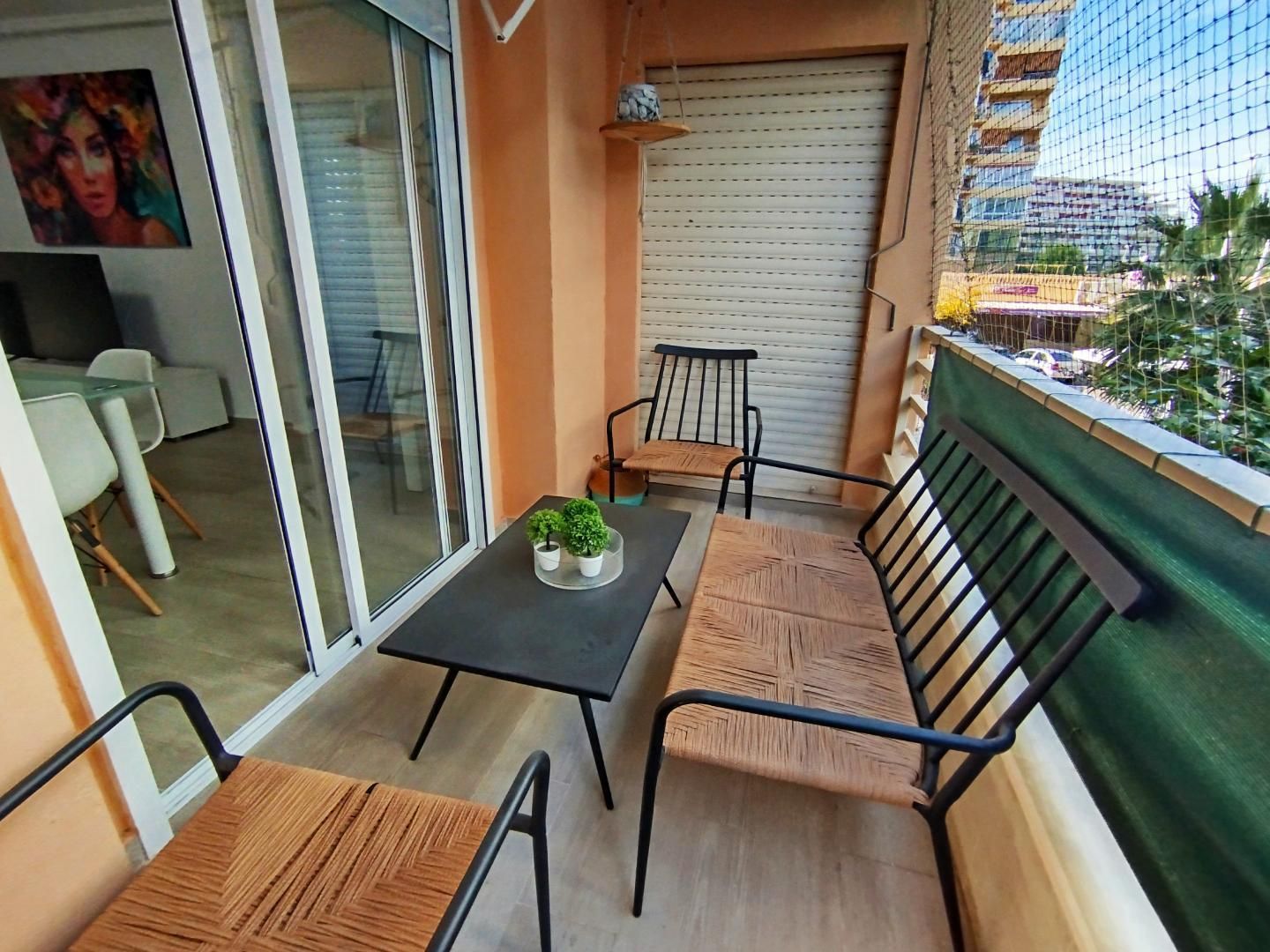 Terraza de Apartamento en venta en La Pobla de Farnals con Piscina