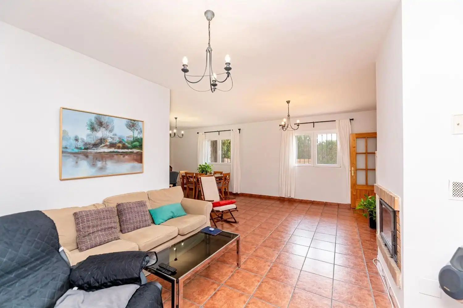 Sala d'estar de Casa o xalet en venda en Batres amb Aire condicionat, Calefacció i Jardí privat