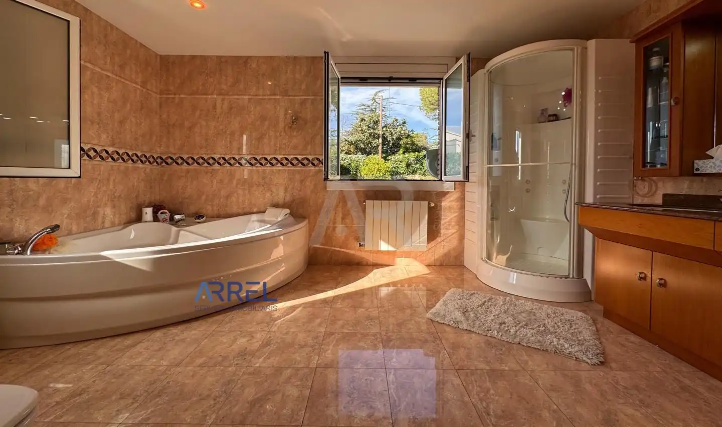 Baño de Casa o chalet en venta en Vallromanes con Jardín privado, Terraza y Piscina