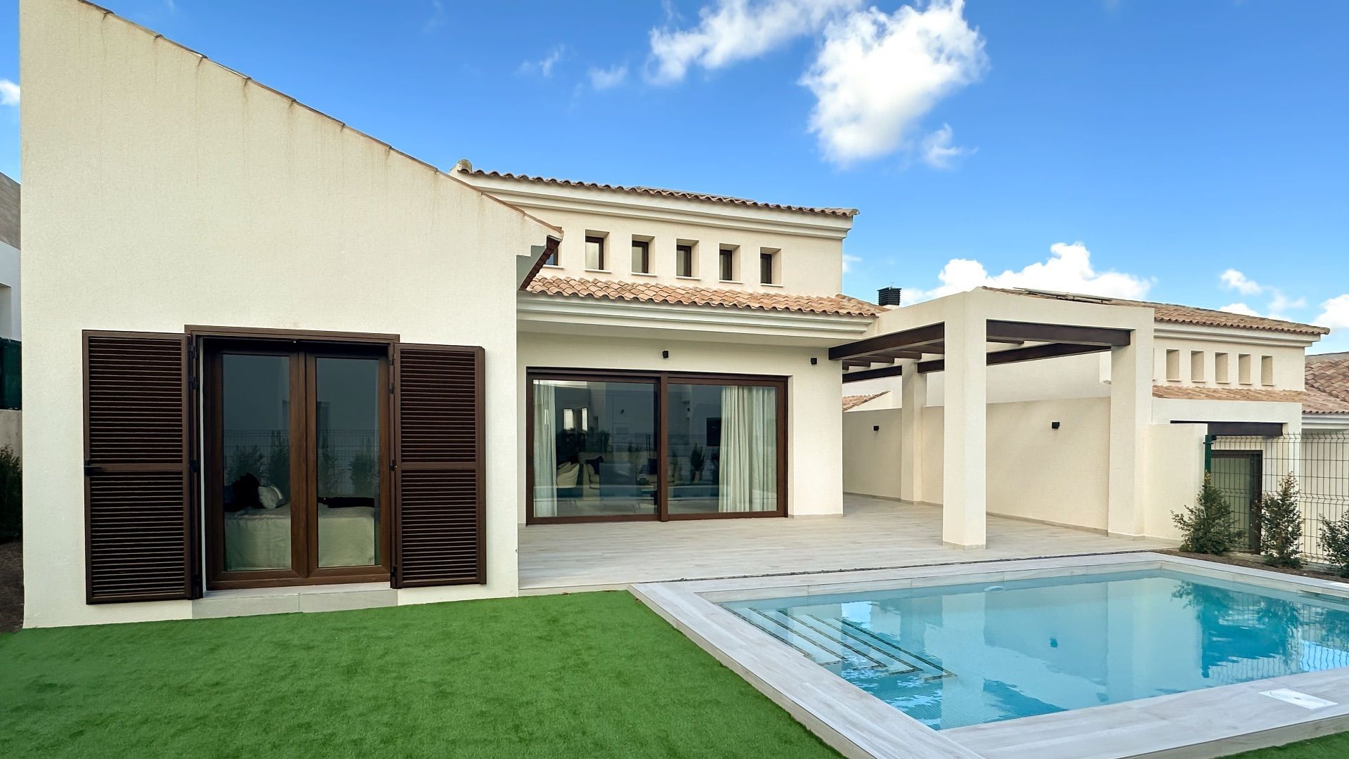 Vista exterior de Casa o xalet de lloguer en Algorfa amb Aire condicionat, Calefacció i Terrassa