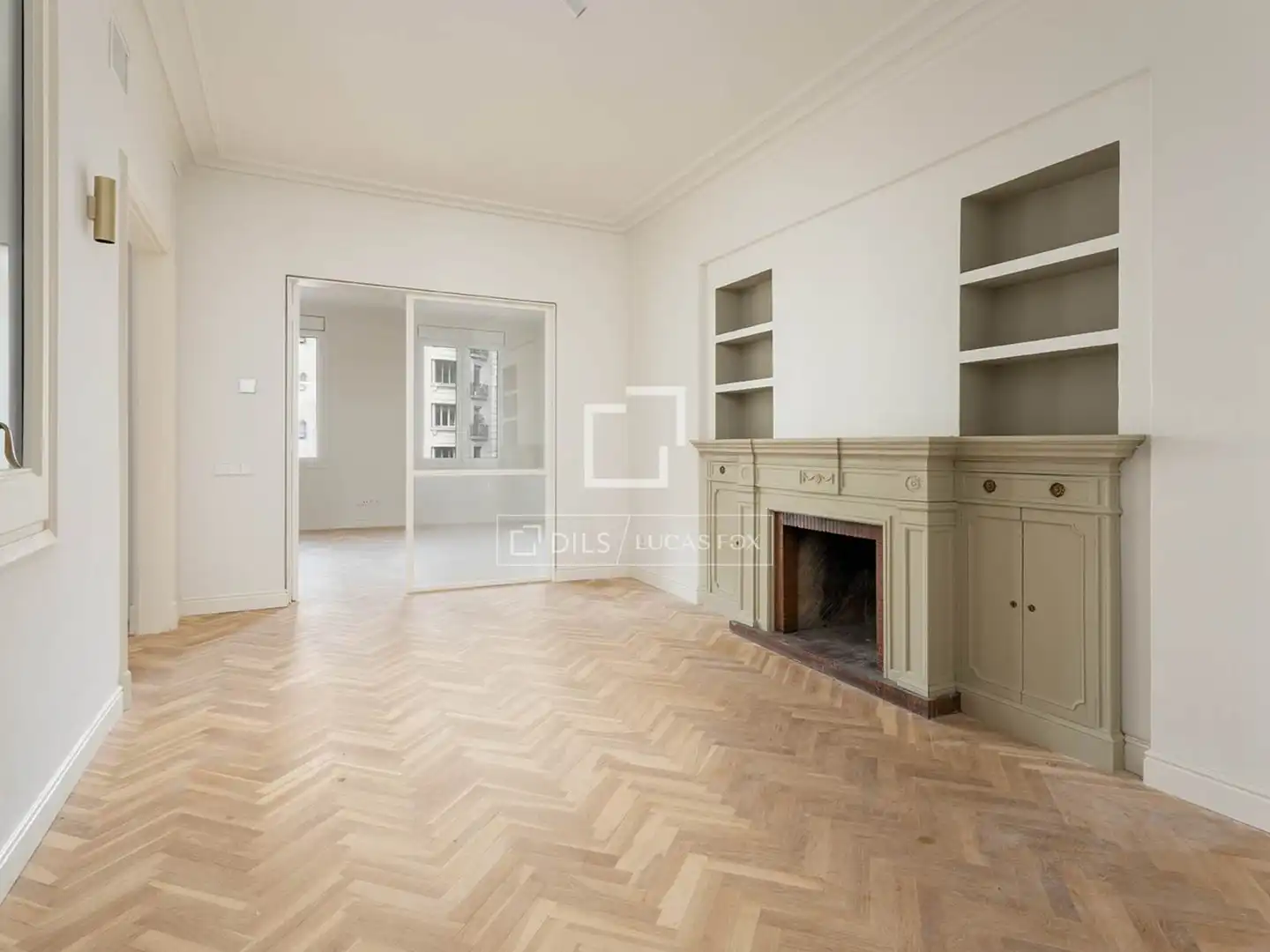 Living room of Flat for sale in Barcelona  with Air Conditioner, Heating and Parquet flooring