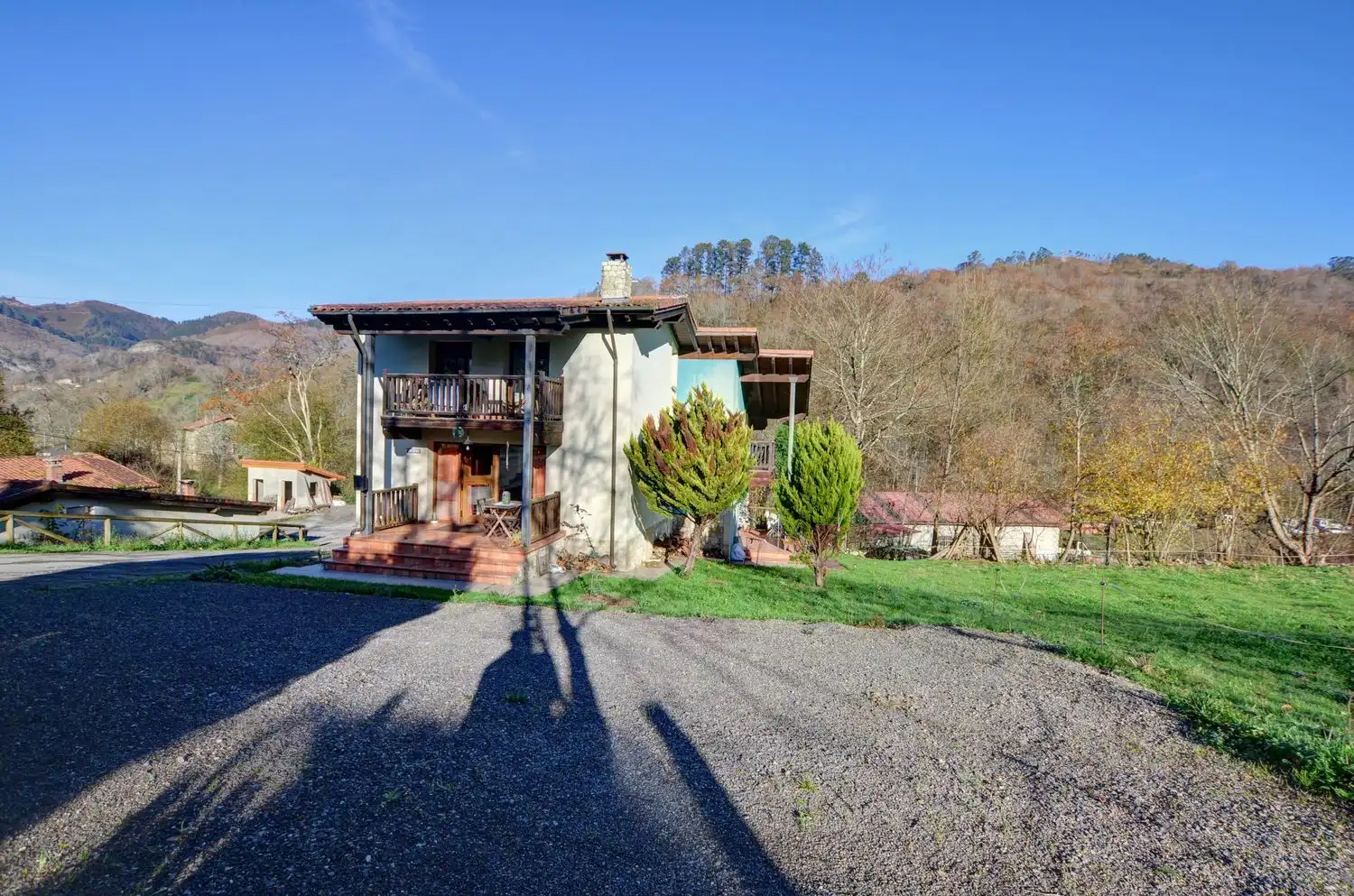 Exterior view of Houses for sale in Cangas de Onís  with Heating, Terrace and Swimming Pool