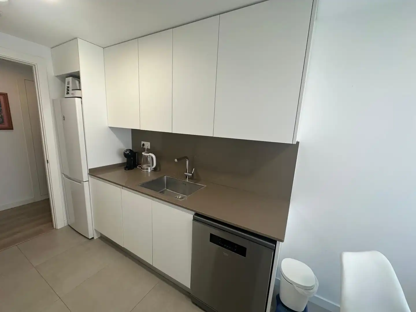 Cocina de Piso de alquiler en Badalona con Calefacción, Parquet y Trastero