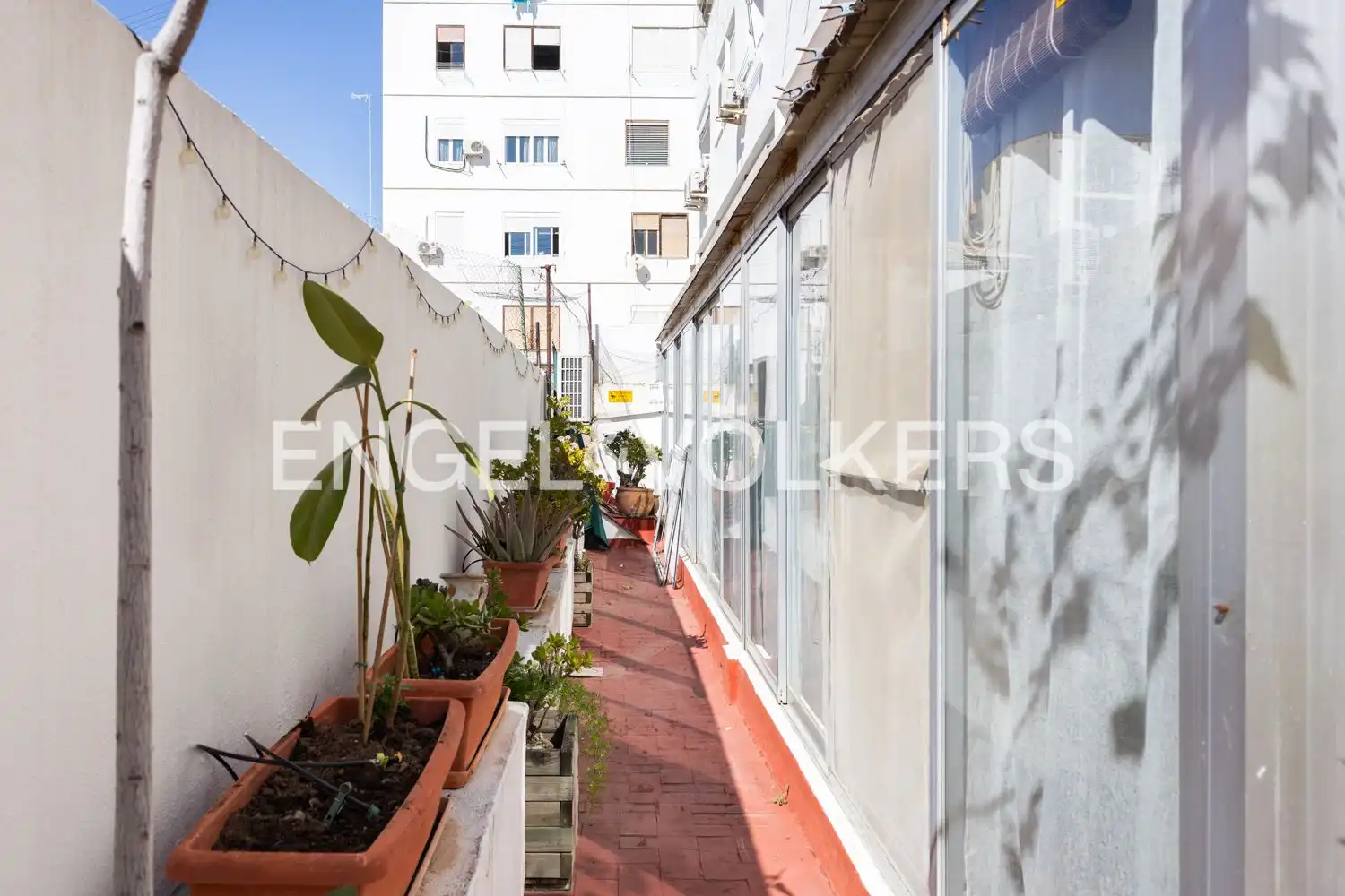 Terrasse von Wohnung zum Verkauf in Valencia mit Klimaanlage, Heizung und Parkett