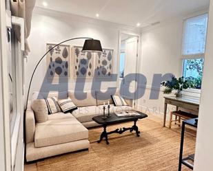 Living room of Flat to rent in  Madrid Capital  with Air Conditioner, Heating and Furnished
