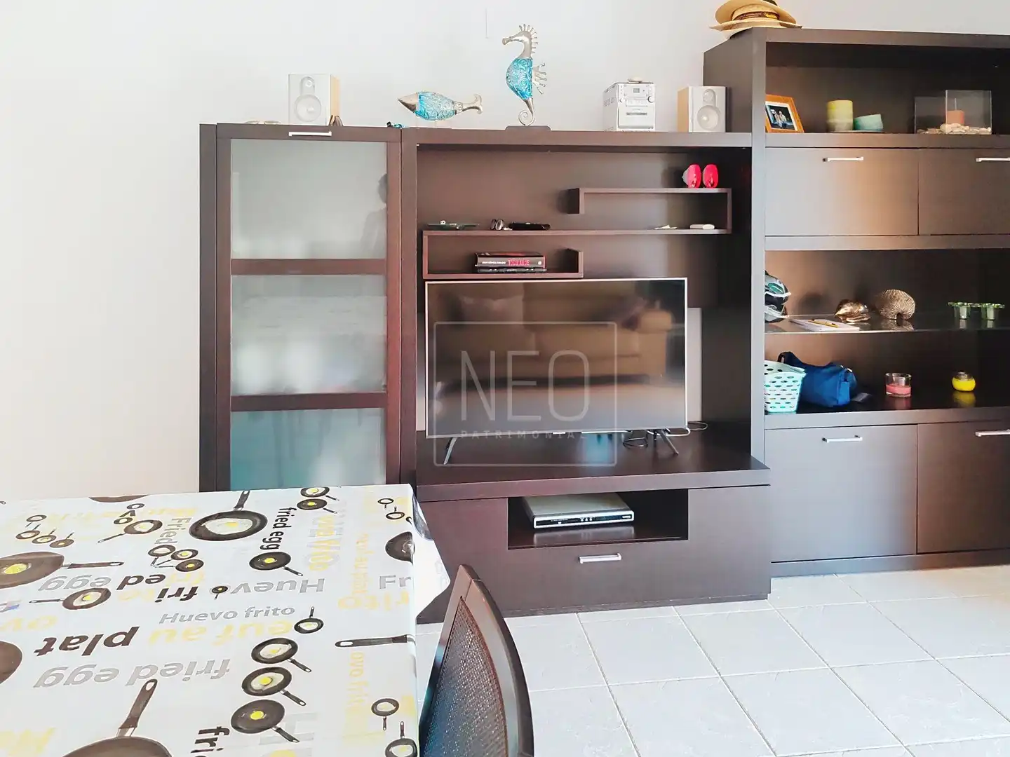 Living room of Flat for sale in Dénia  with Air Conditioner, Private garden and Terrace
