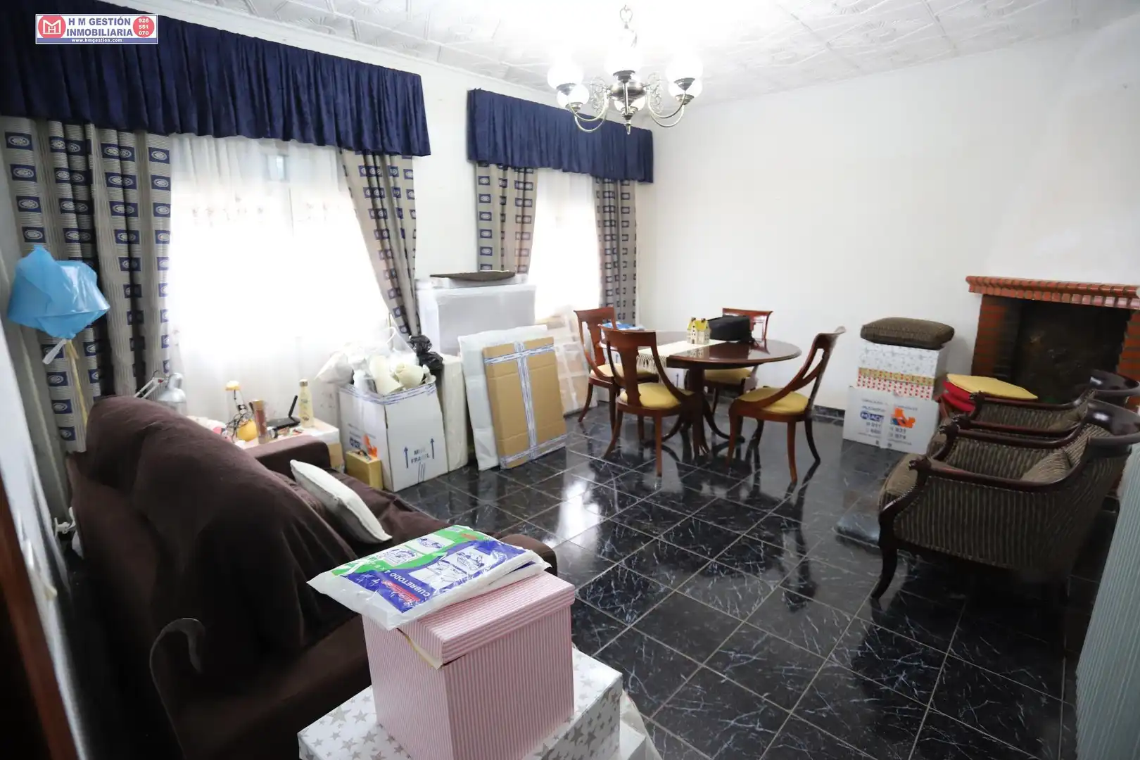 Sala de estar de Casa o chalet en venta en Puerto Lápice con Aire acondicionado y Calefacción