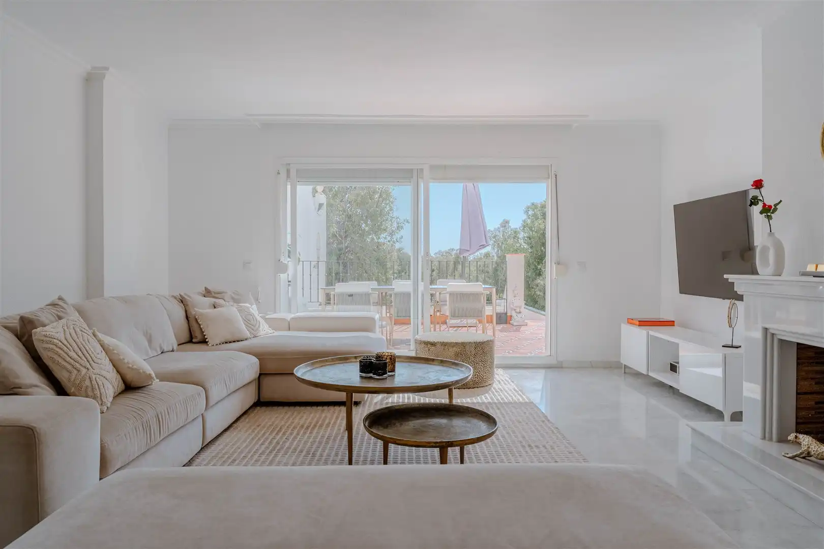 Sala d'estar de Apartament en venda en Estepona