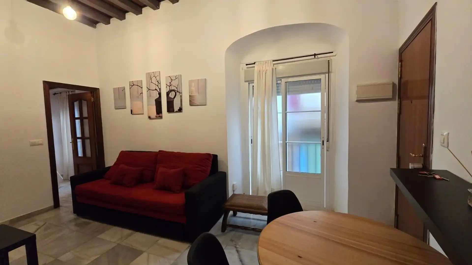 Sala de estar de Piso en venta en  Cádiz Capital con Amueblado y Balcón