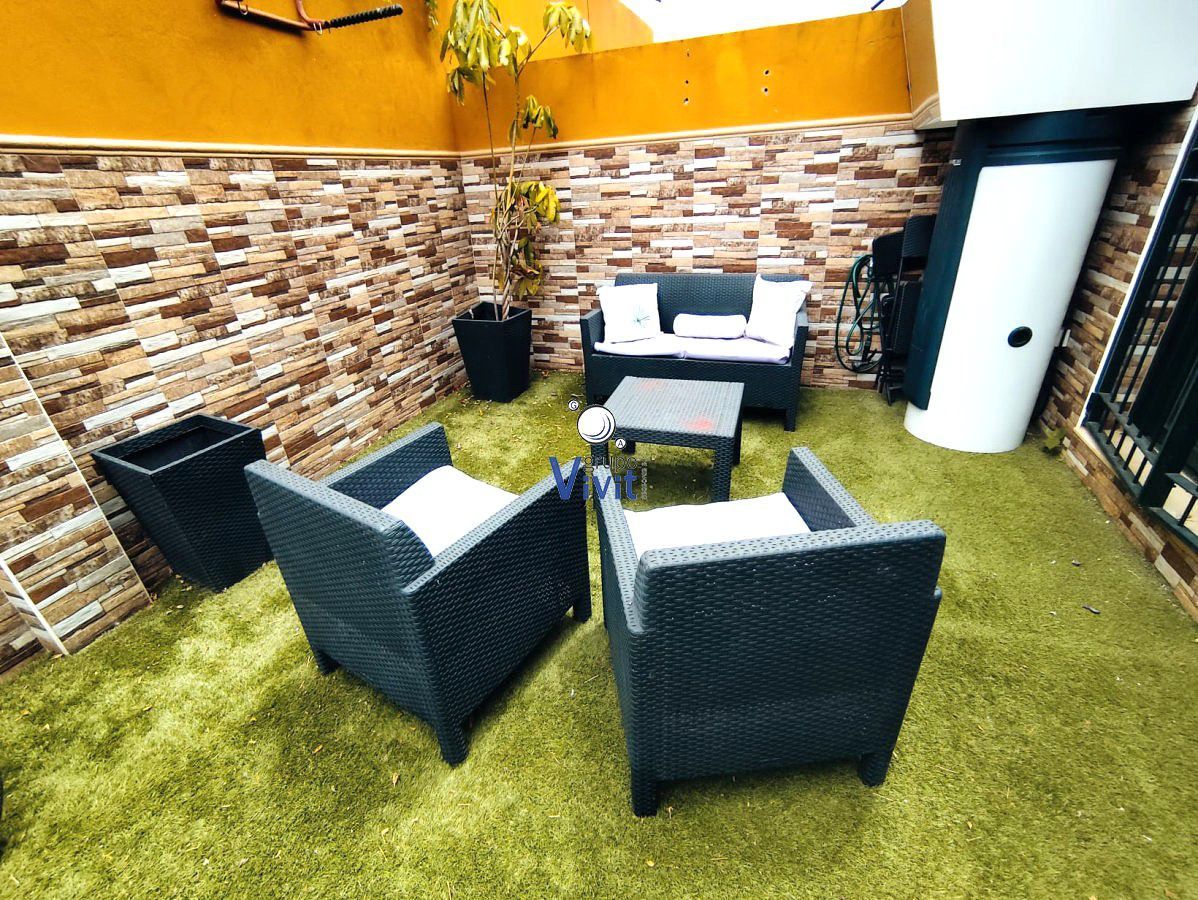 Terrace of Single-family semi-detached for sale in Alcalá de Guadaira  with Air Conditioner, Storage room and Balcony