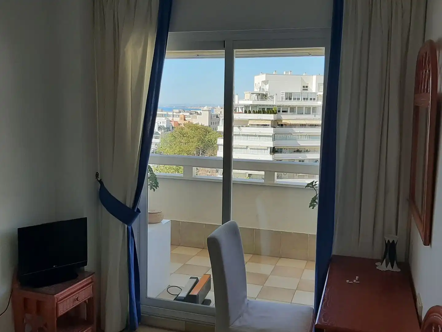 Balcony of Flat for share in Marbella  with Terrace, Swimming Pool and Furnished