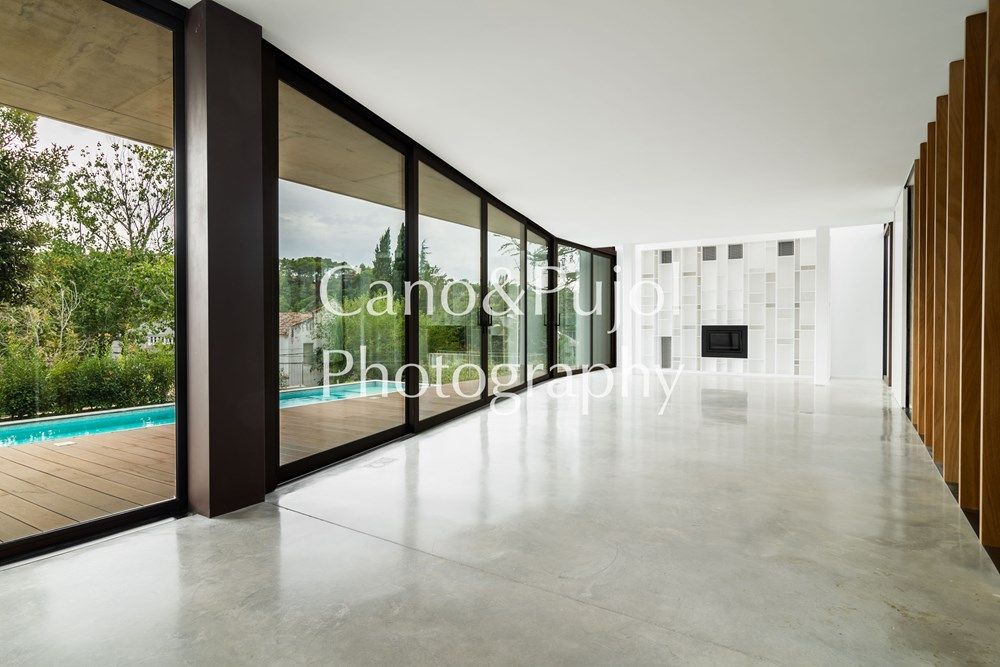 Sala de estar de Casa o chalet en venta en Sant Cugat del Vallès con Calefacción, Terraza y Piscina