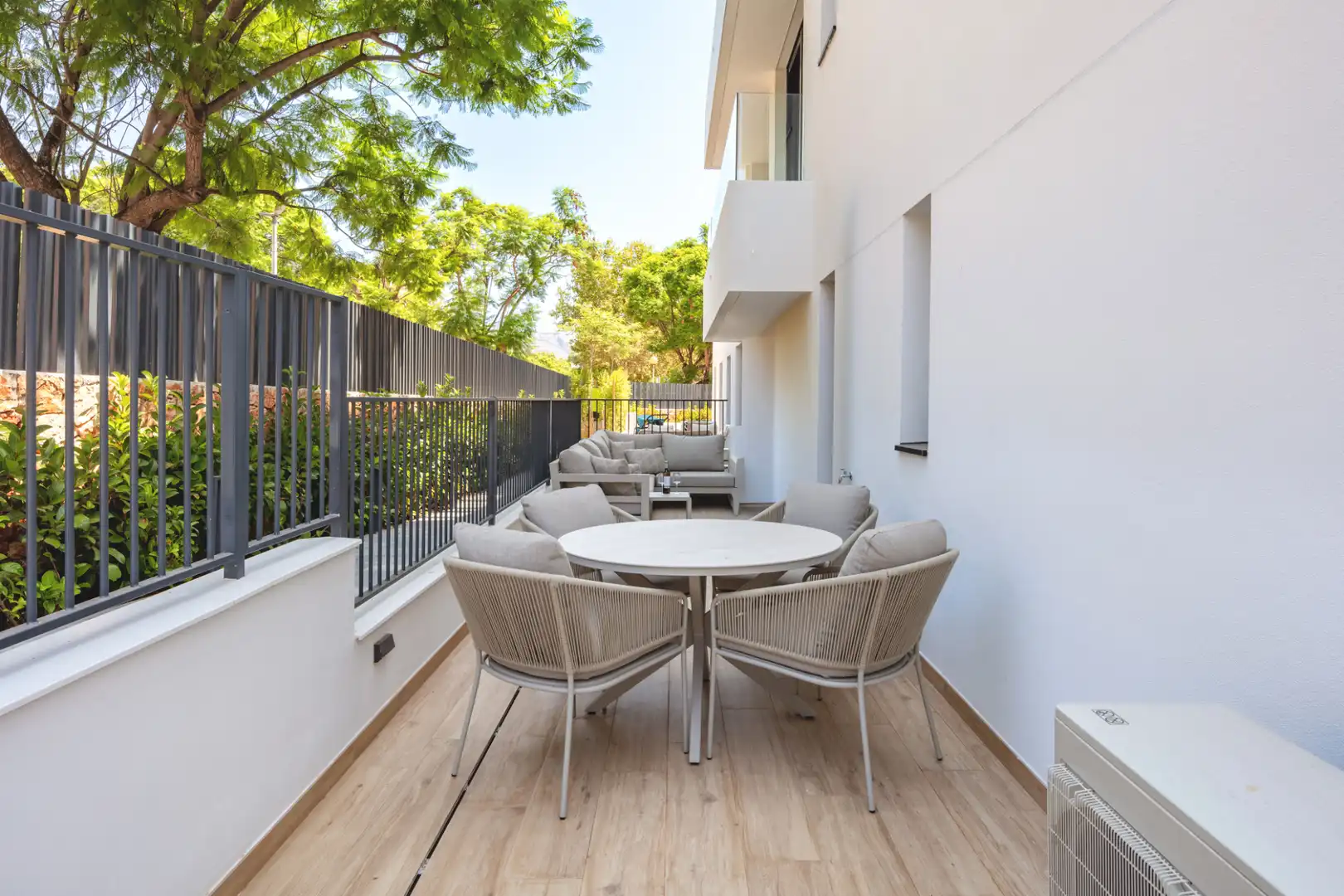 Terraza de Apartamento de alquiler en Jávea / Xàbia con Aire acondicionado, Calefacción y Parquet