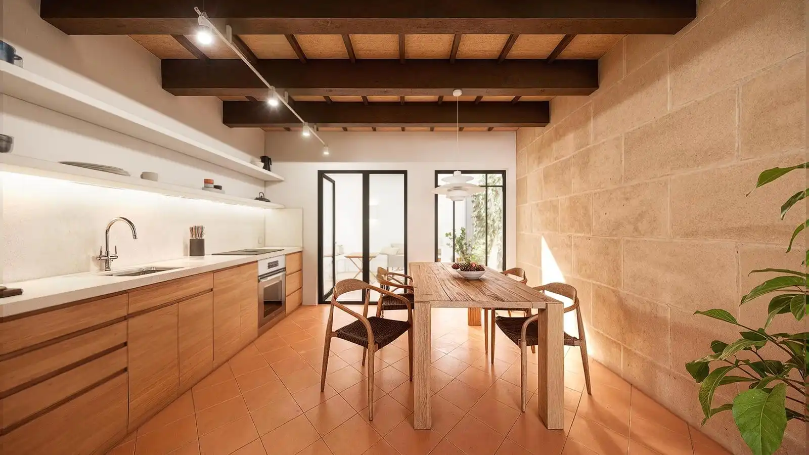 Küche von Haus oder Chalet zum Verkauf in Ciutadella de Menorca mit Terrasse, Abstellraum und Möbliert