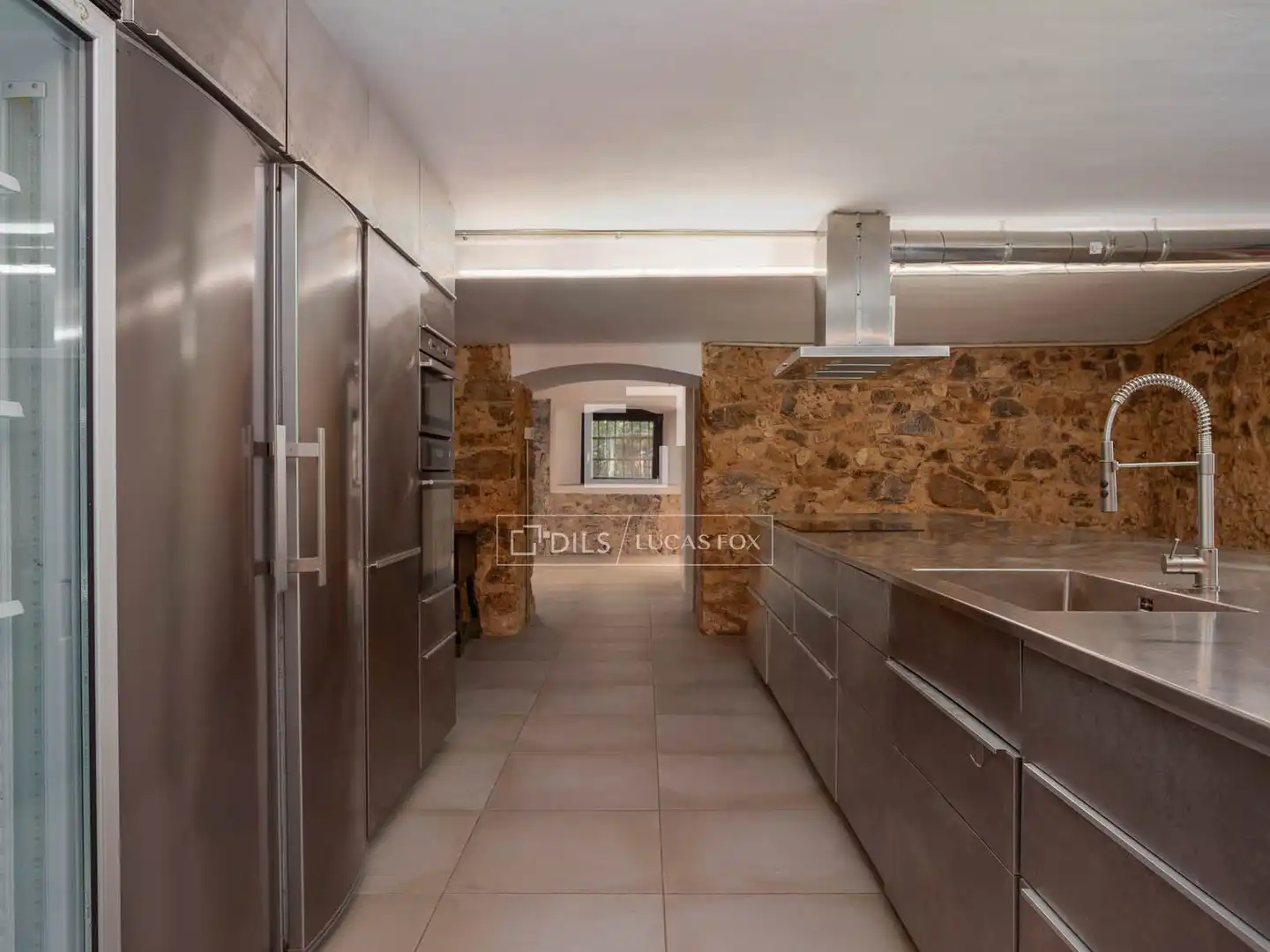 Cocina de Finca rústica en venta en Sant Hilari Sacalm con Aire acondicionado, Calefacción y Jardín privado
