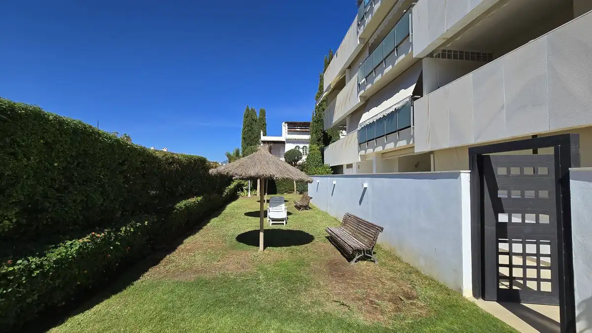 Garden of Apartments for rent in Marbella  with Air Conditioner, Terrace and Community pool