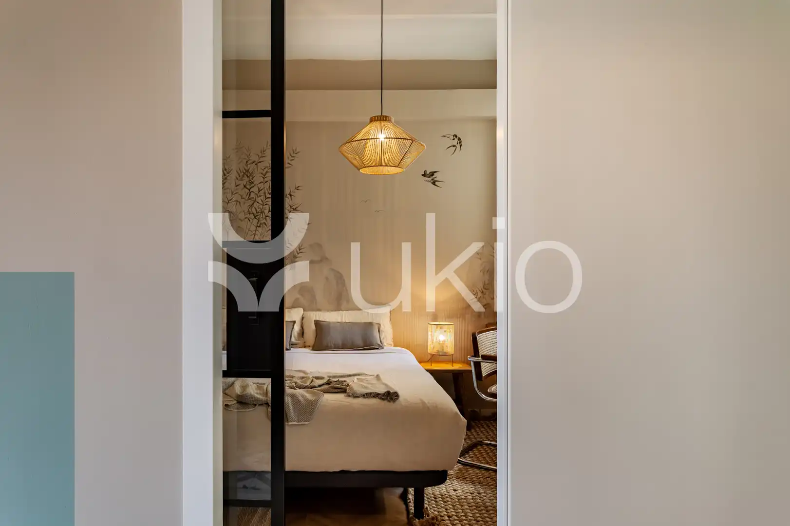 Habitación de Apartamento de alquiler en Barcelona con Aire acondicionado, Calefacción y Amueblado