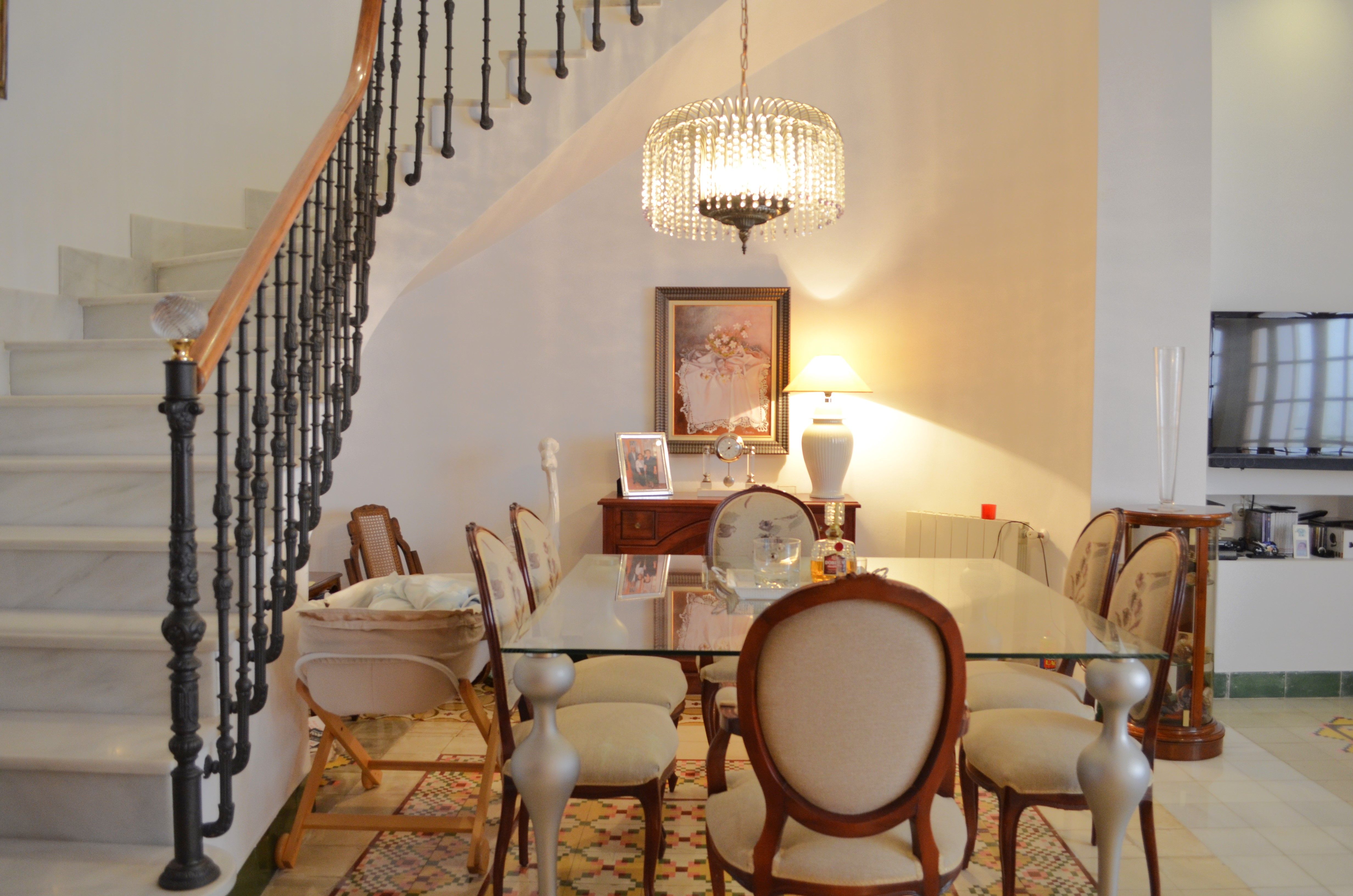 Dining room of Single-family semi-detached for sale in Oliva  with Air Conditioner, Terrace and Furnished