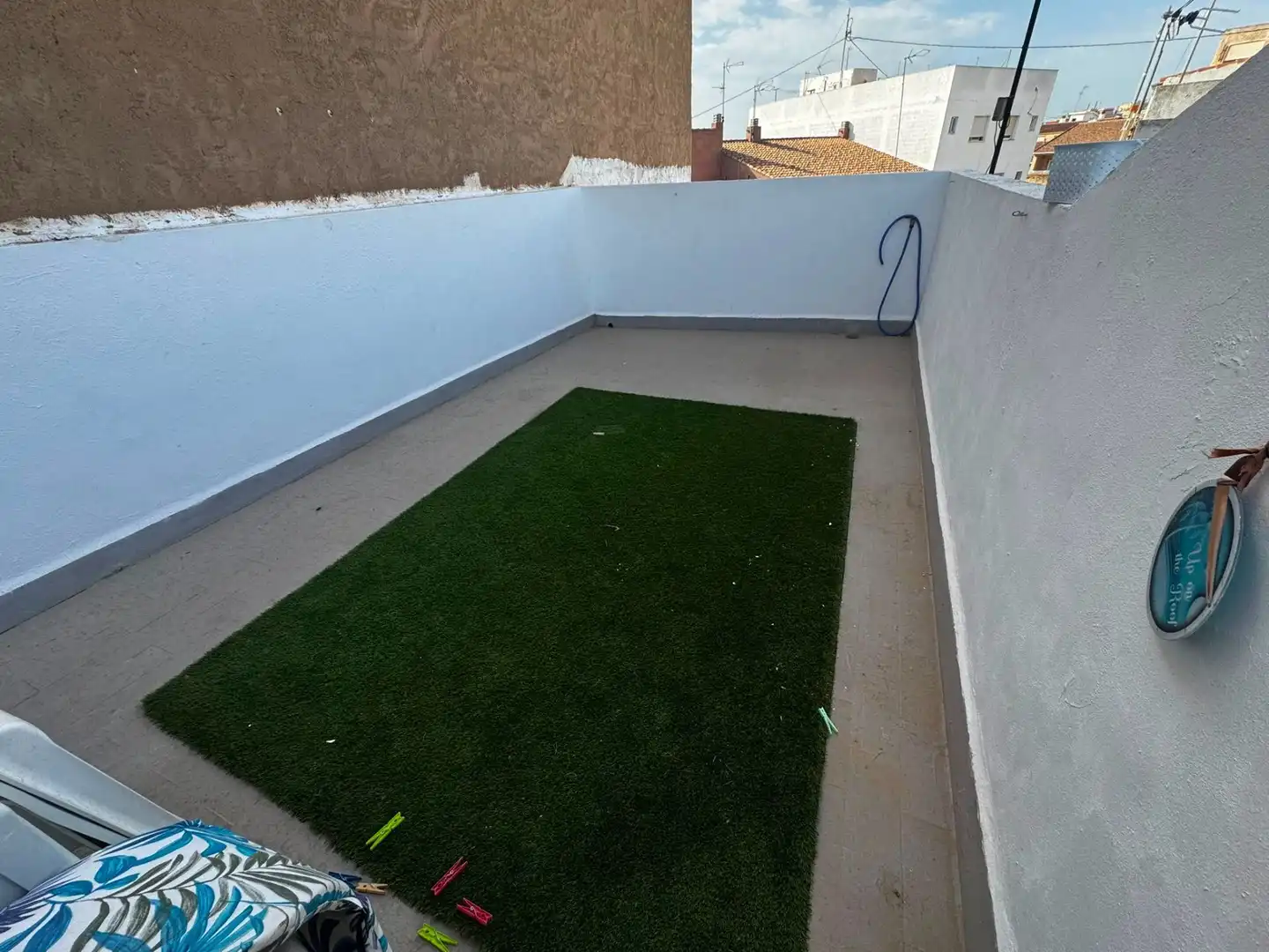 Terrace of Duplexes for sale in San Pedro del Pinatar  with Air Conditioner, Private garden and Storage room