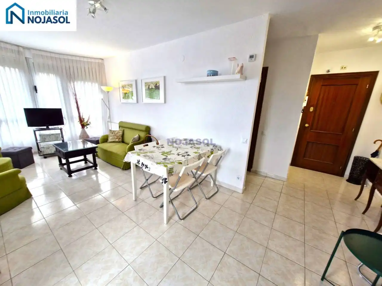 Living room of Flat for sale in Noja  with Heating, Terrace and Furnished