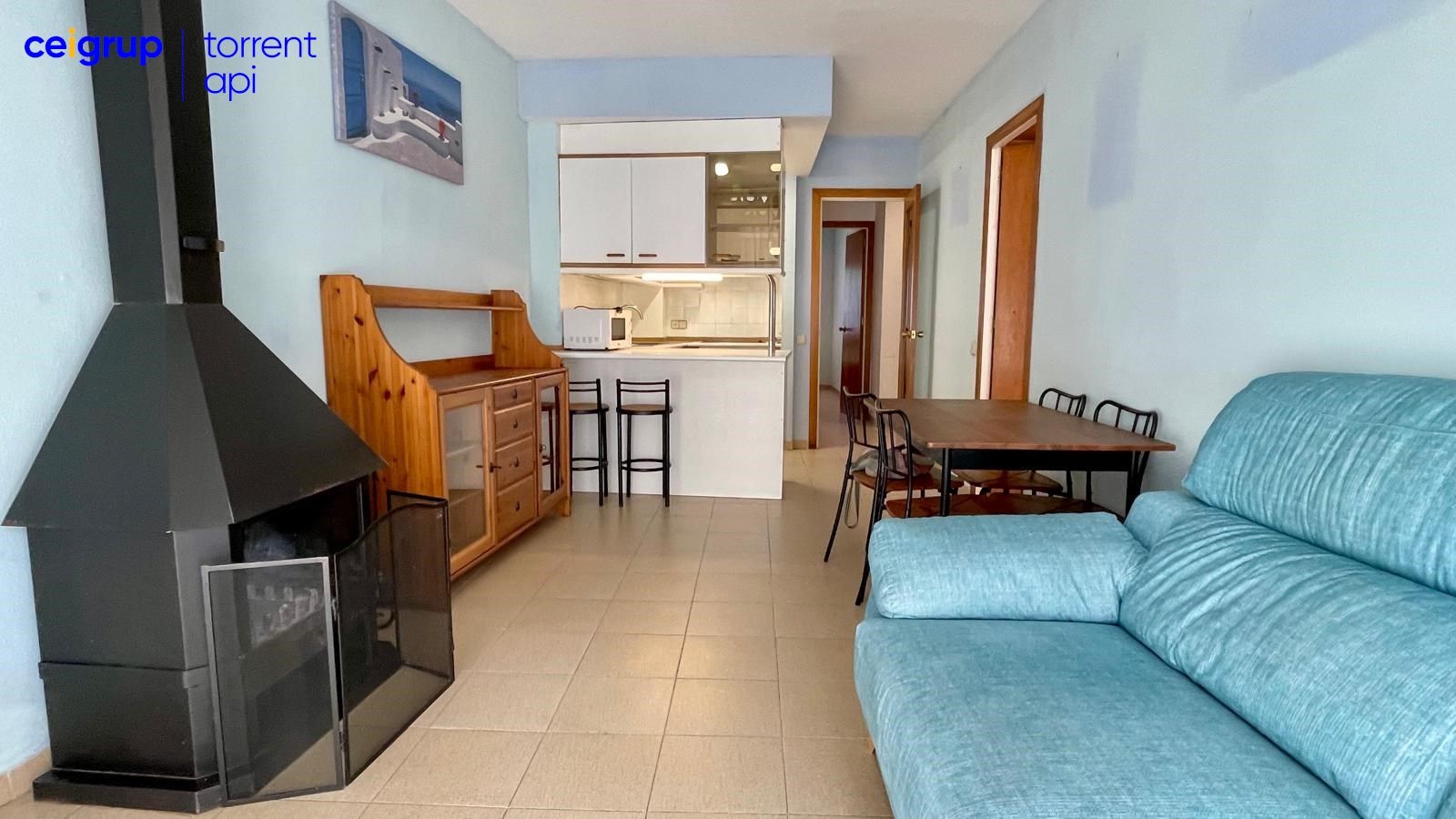 Living room of Flat for sale in L'Estartit  with Terrace, Storage room and Furnished