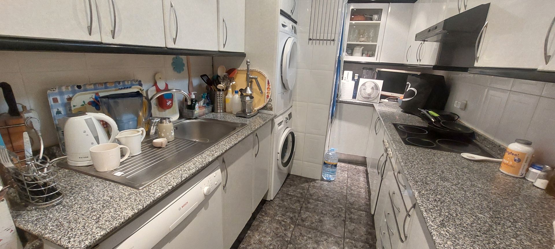 Kitchen of Flat for sale in  Madrid Capital  with Air Conditioner, Heating and Parquet flooring