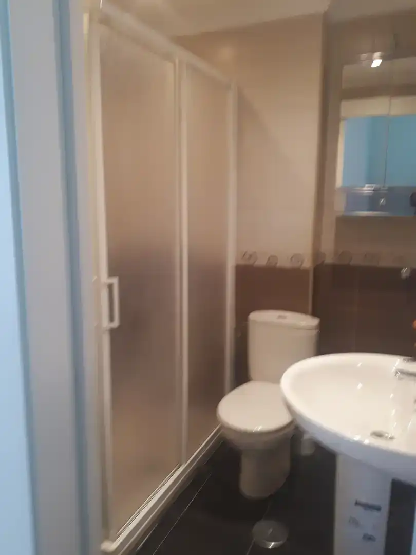 Bathroom of Flat for share in Málaga  with Parquet flooring, Furnished and Balcony