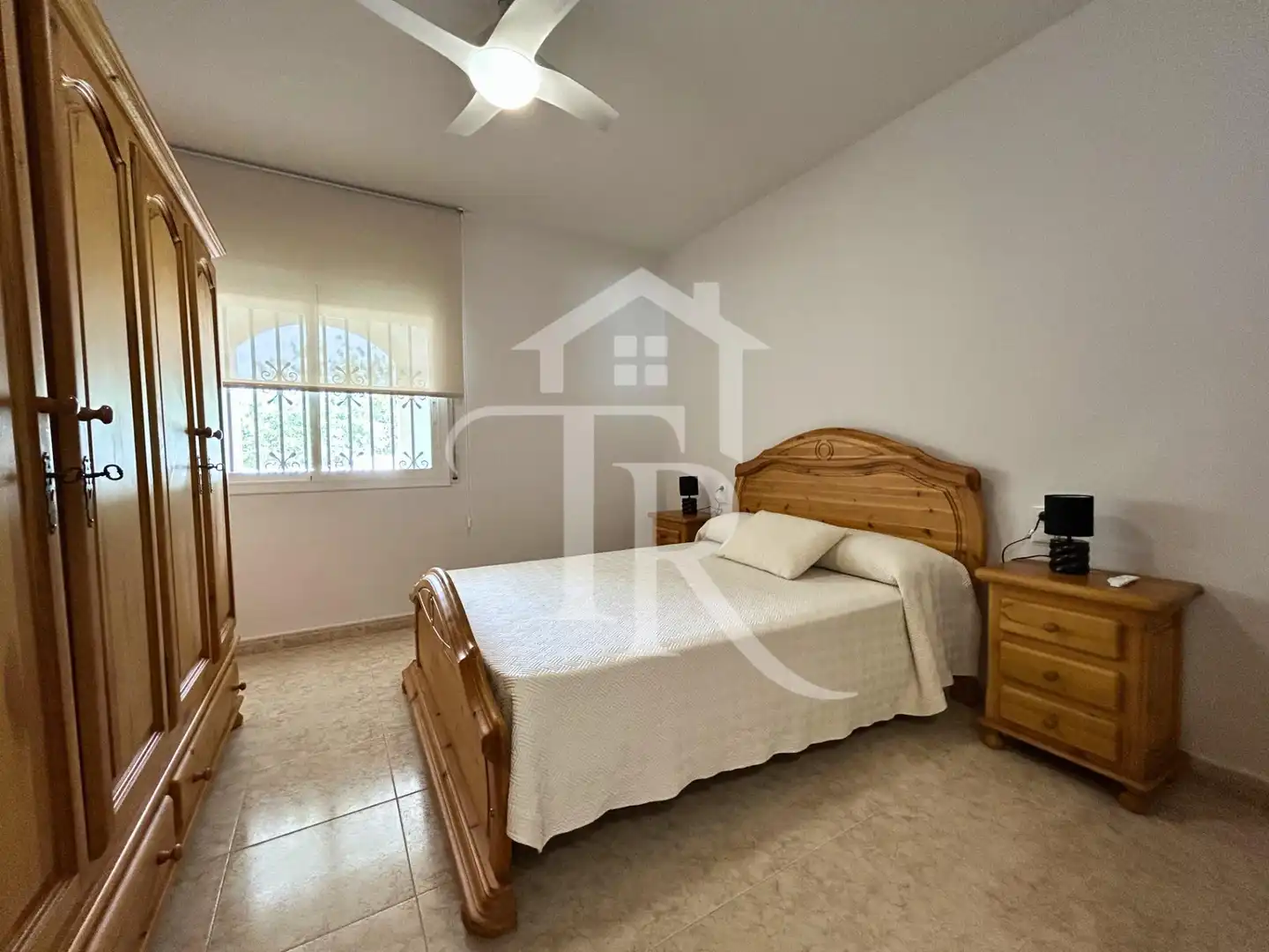 Bedroom of Houses for rent in Roda de Berà  with Private garden, Swimming Pool and Furnished