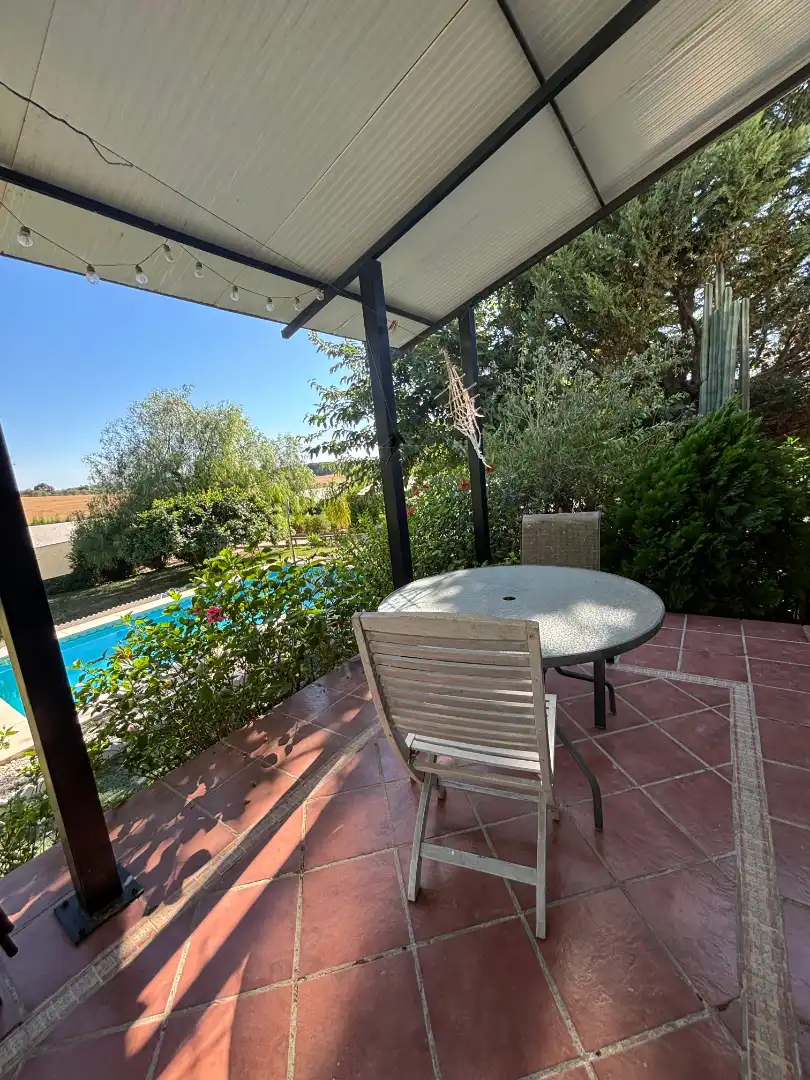 Terraza de Finca rústica en venta en Almensilla con Aire acondicionado, Jardín privado y Terraza