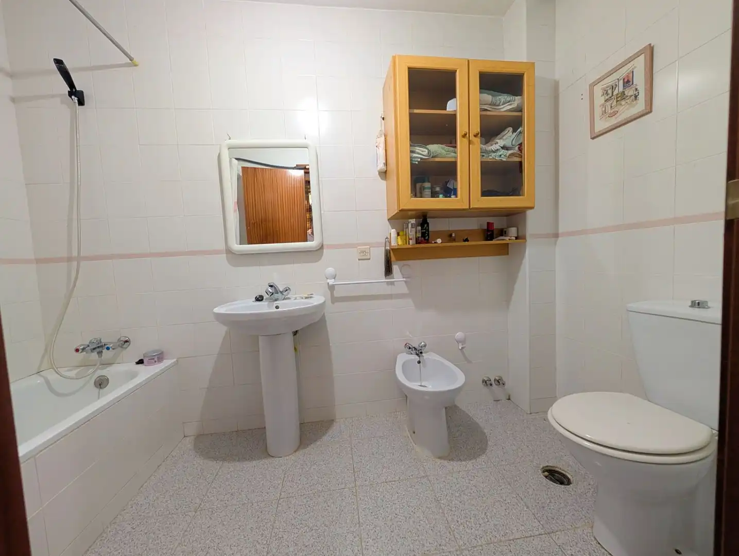 Bany de Casa adosada en venda en La Puebla de Híjar amb Calefacció, Terrassa i Traster