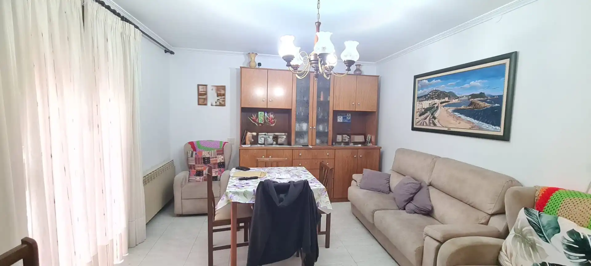 Sala de estar de Casa adosada en venta en Blanes con Calefacción, Terraza y Trastero