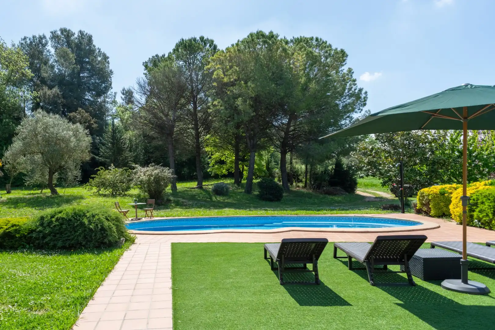 Swimming pool of Houses for sale in Vilademuls  with Air Conditioner, Heating and Terrace