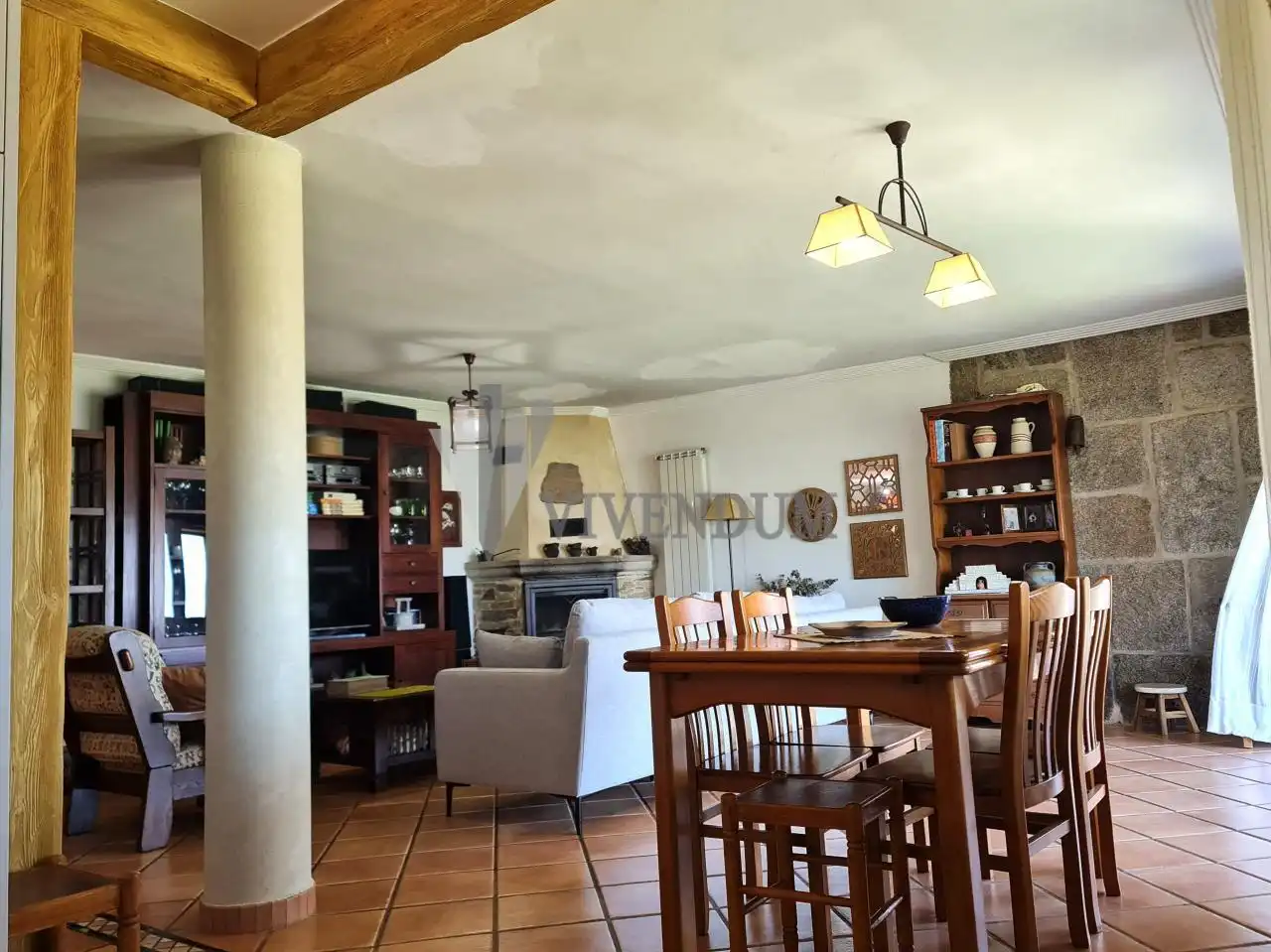 Sala de estar de Casa o chalet en venta en Redondela con Calefacción, Jardín privado y Terraza