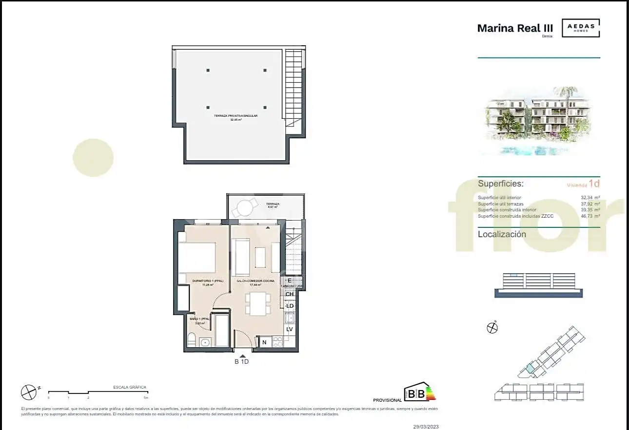 Attic for sale in Dénia  with Air Conditioner, Terrace and Storage room